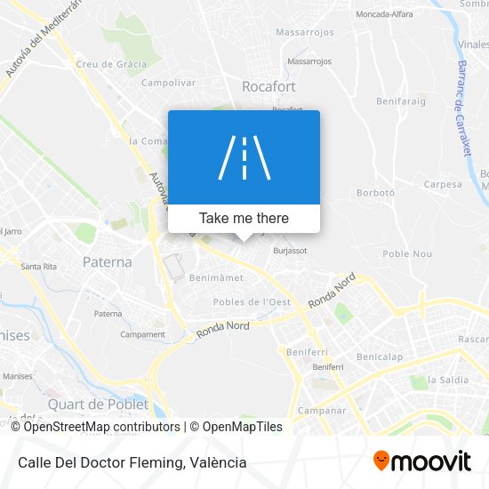 Calle Del Doctor Fleming map