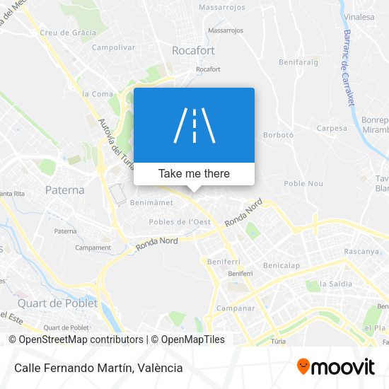 Calle Fernando Martín map