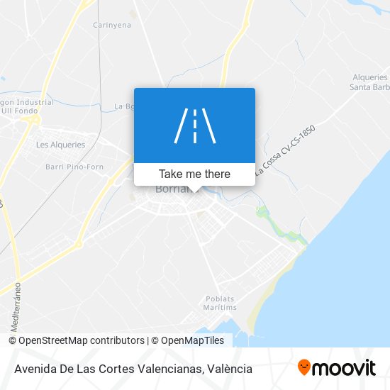 Avenida De Las Cortes Valencianas map