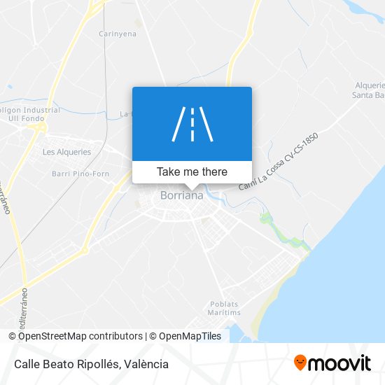Calle Beato Ripollés map