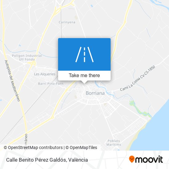 Calle Benito Pérez Galdós map