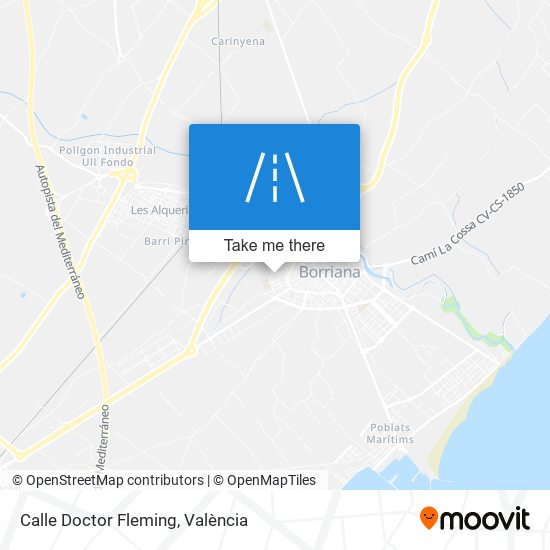 Calle Doctor Fleming map