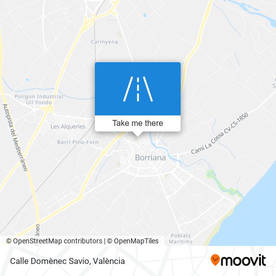 Calle Domènec Savio map