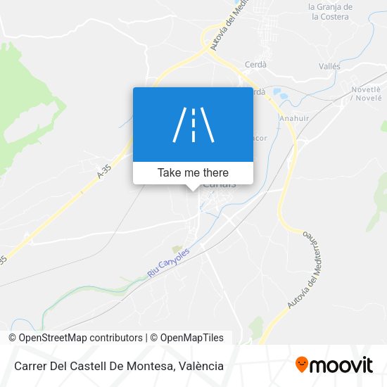 Carrer Del Castell De Montesa map