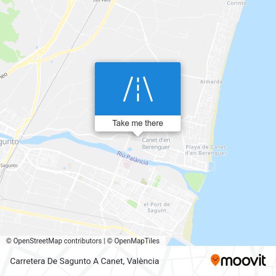 Carretera De Sagunto A Canet map