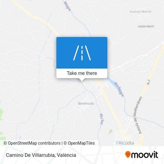 Camino De Villarrubia map