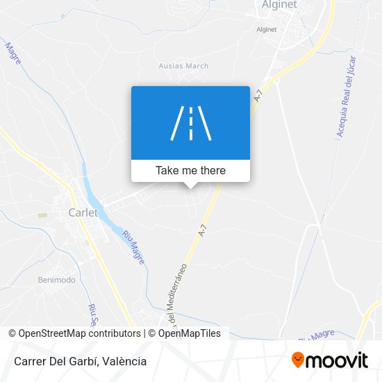 Carrer Del Garbí map