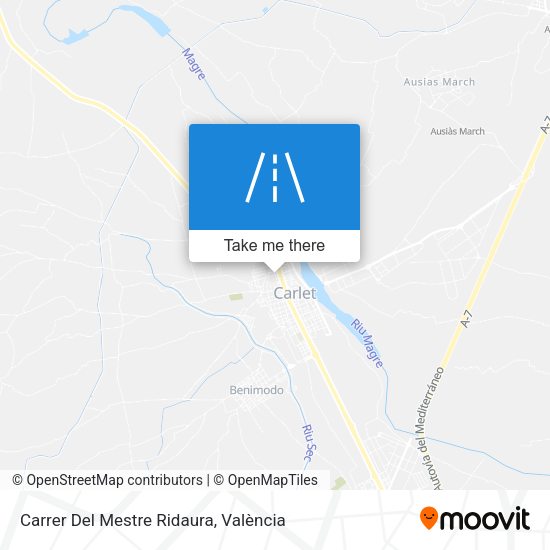 Carrer Del Mestre Ridaura map