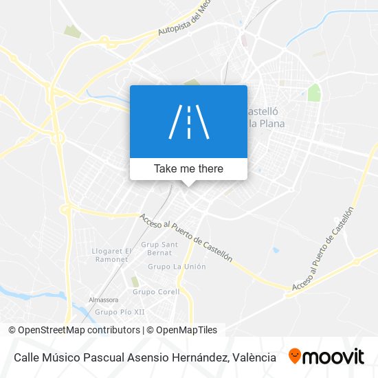 Calle Músico Pascual Asensio Hernández map