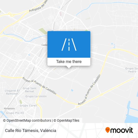 Calle Río Támesis map