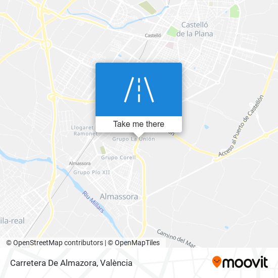 Carretera De Almazora map