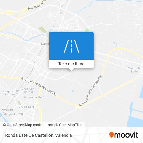 Ronda Este De Castellón map