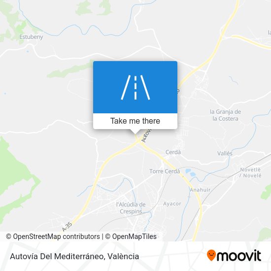Autovía Del Mediterráneo map