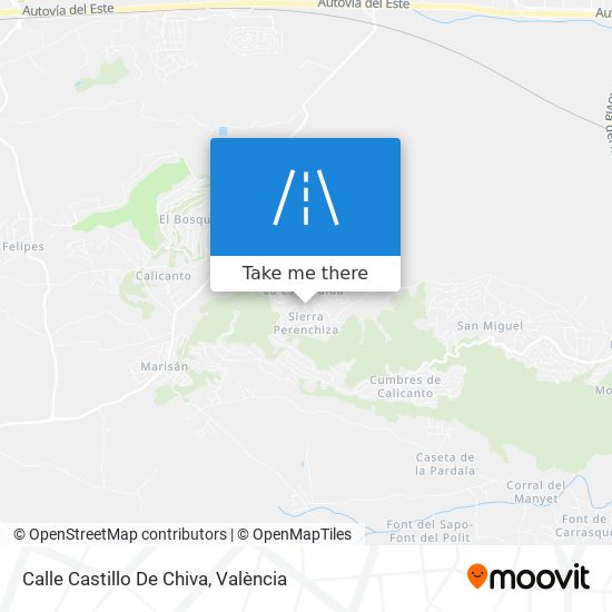 mapa Calle Castillo De Chiva