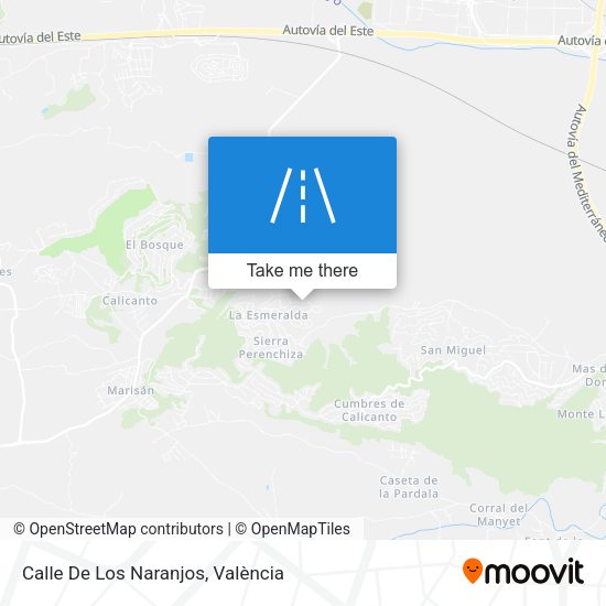 Calle De Los Naranjos map