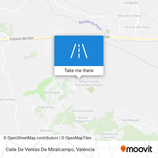 Calle De Ventas De Miralcampo map