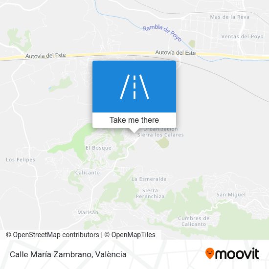 Calle María Zambrano map