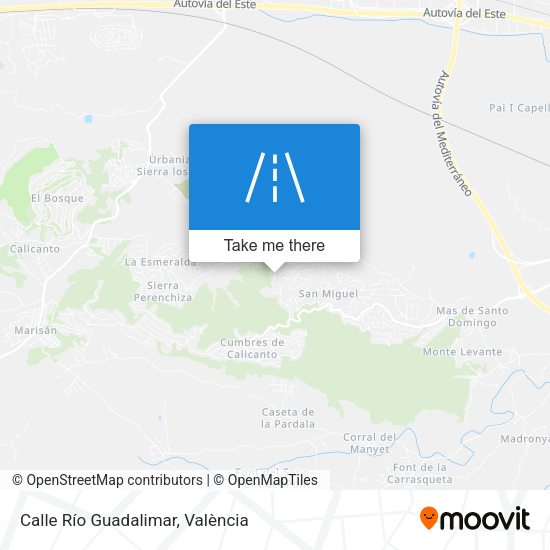 Calle Río Guadalimar map