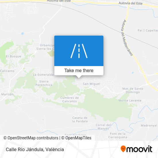 Calle Río Jándula map