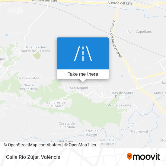 Calle Río Zújar map