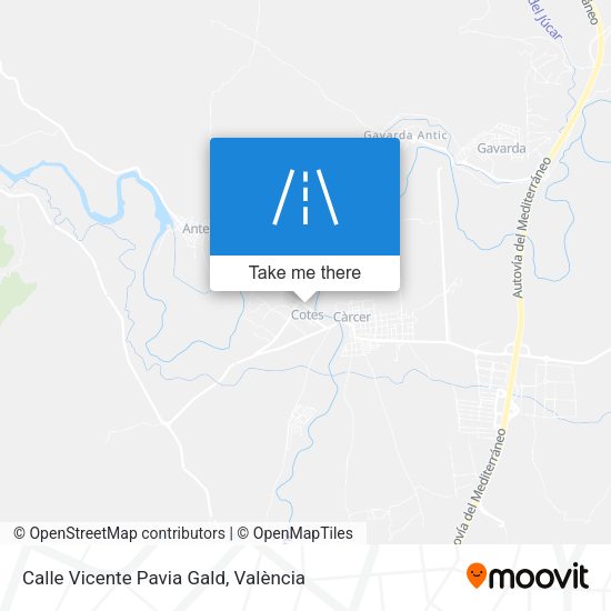Calle Vicente Pavia Gald map