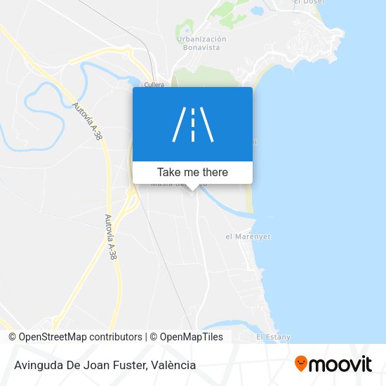 Avinguda De Joan Fuster map