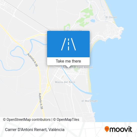 Carrer D'Antoni Renart map