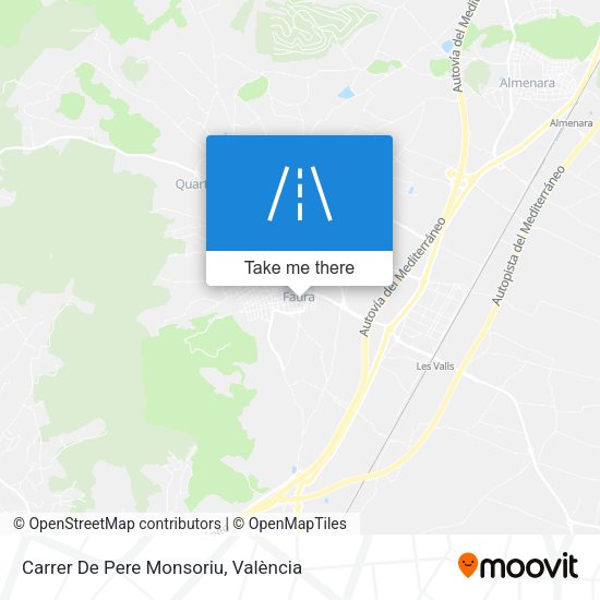Carrer De Pere Monsoriu map