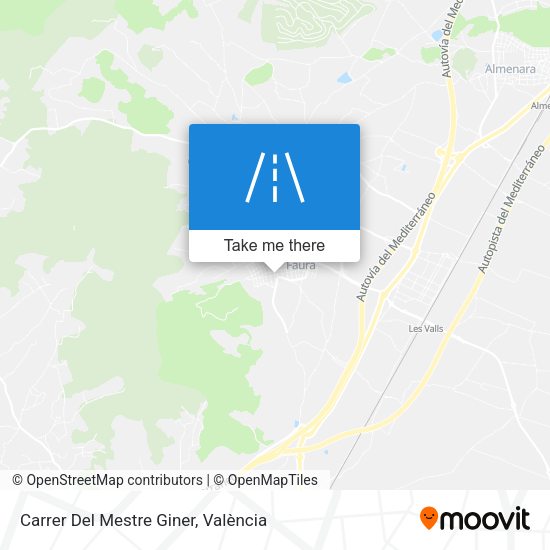 Carrer Del Mestre Giner map