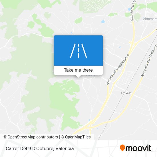Carrer Del 9 D'Octubre map