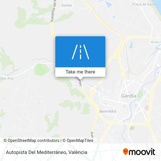Autopista Del Mediterráneo map