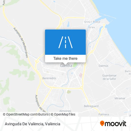 mapa Avinguda De València