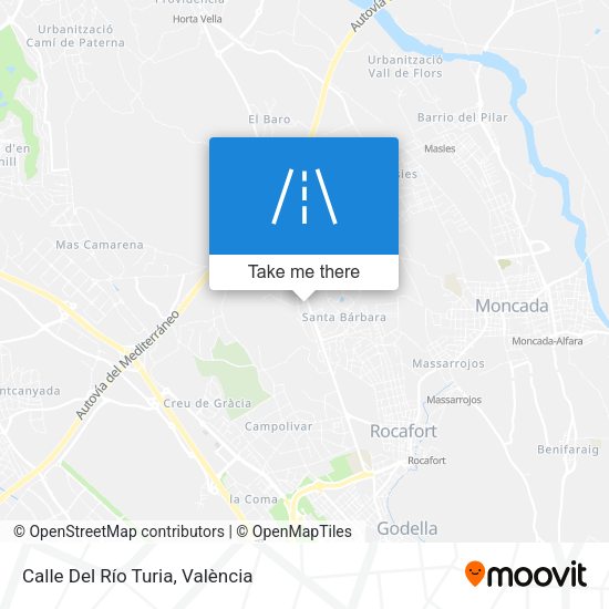 Calle Del Río Turia map