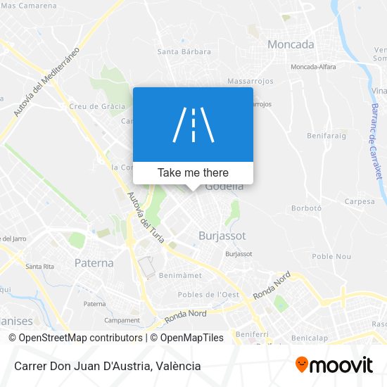 Carrer Don Juan D'Austria map