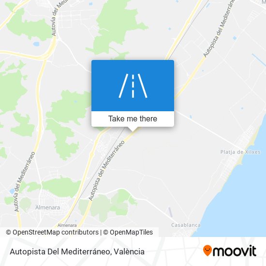 Autopista Del Mediterráneo map