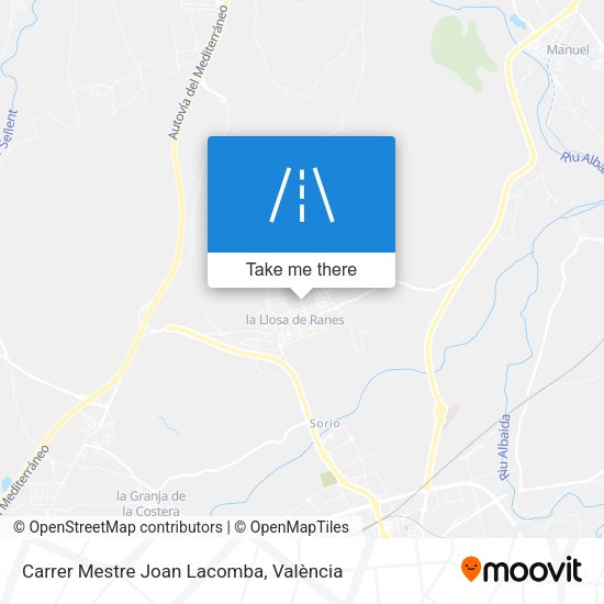 Carrer Mestre Joan Lacomba map