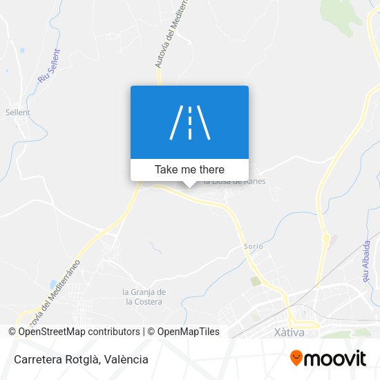 Carretera Rotglà map