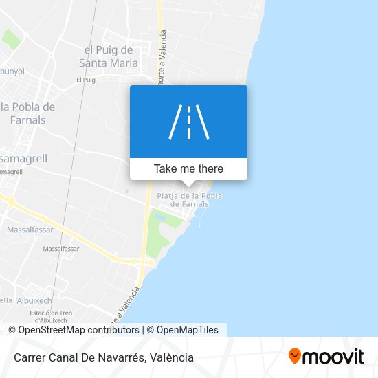 Carrer Canal De Navarrés map