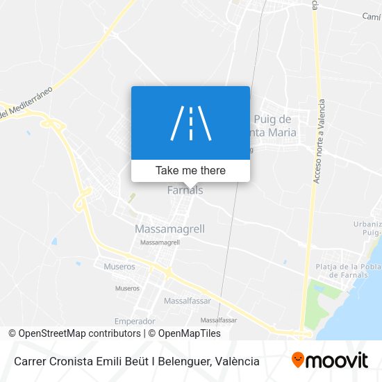 Carrer Cronista Emili Beüt I Belenguer map