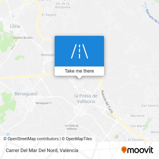 Carrer Del Mar Del Nord map