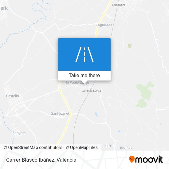 Carrer Blasco Ibáñez map