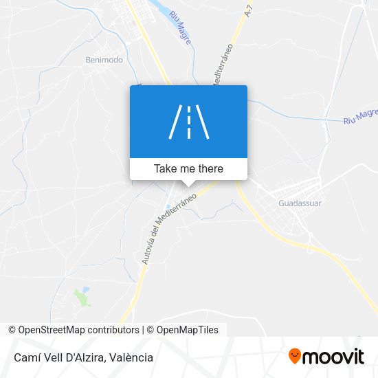 Camí Vell D'Alzira map