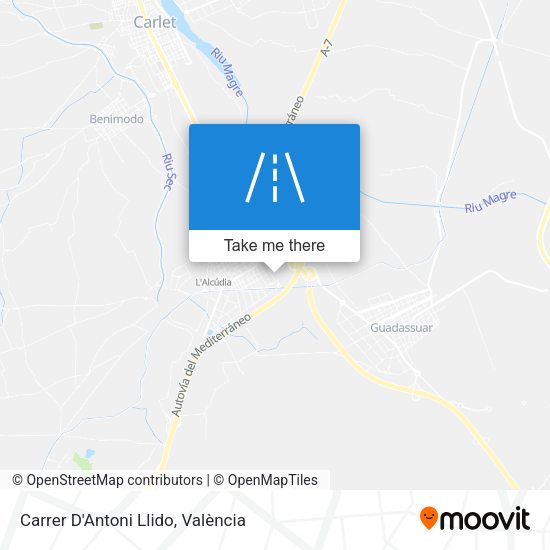 Carrer D'Antoni Llido map