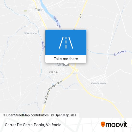 Carrer De Carta Pobla map