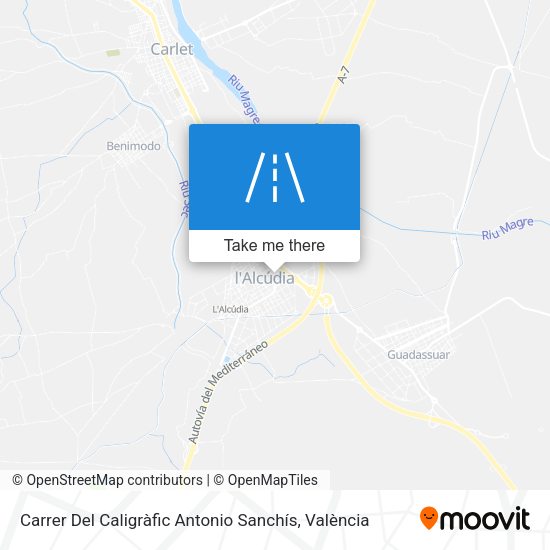 Carrer Del Caligràfic Antonio Sanchís map