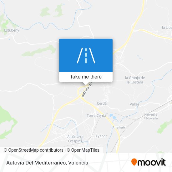 Autovía Del Mediterráneo map