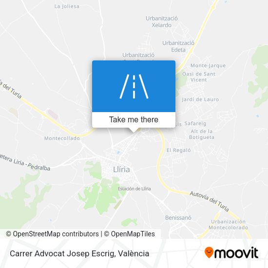 Carrer Advocat Josep Escrig map