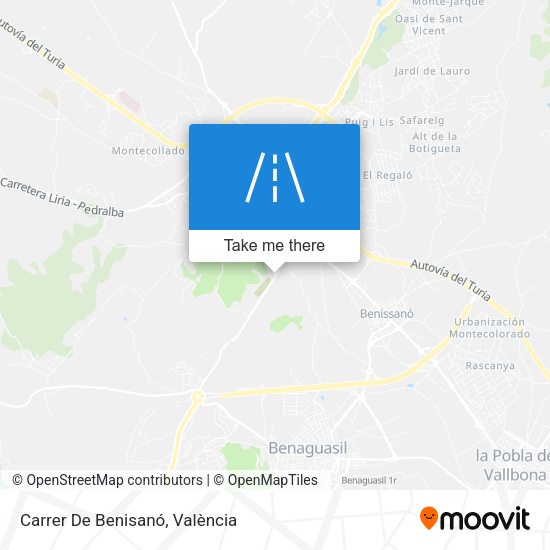 Carrer De Benisanó map