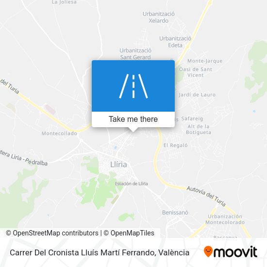 Carrer Del Cronista Lluís Martí Ferrando map