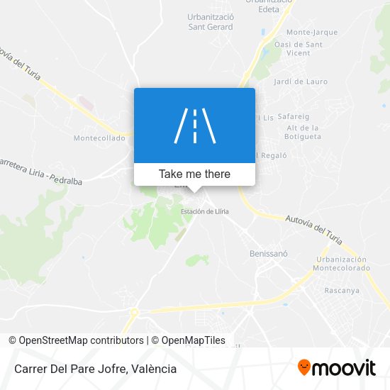 Carrer Del Pare Jofre map